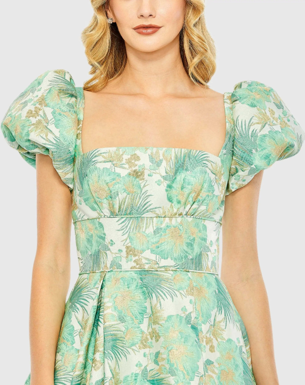 Women's Green Dress Floral - 68276