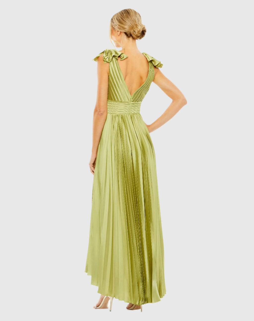 Women's Green Dress Sleeveless - 49734