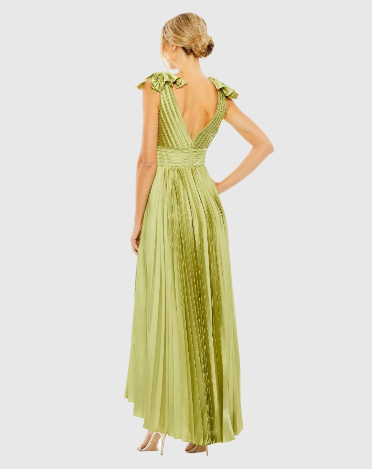 Women's Green Dress Sleeveless - 49734