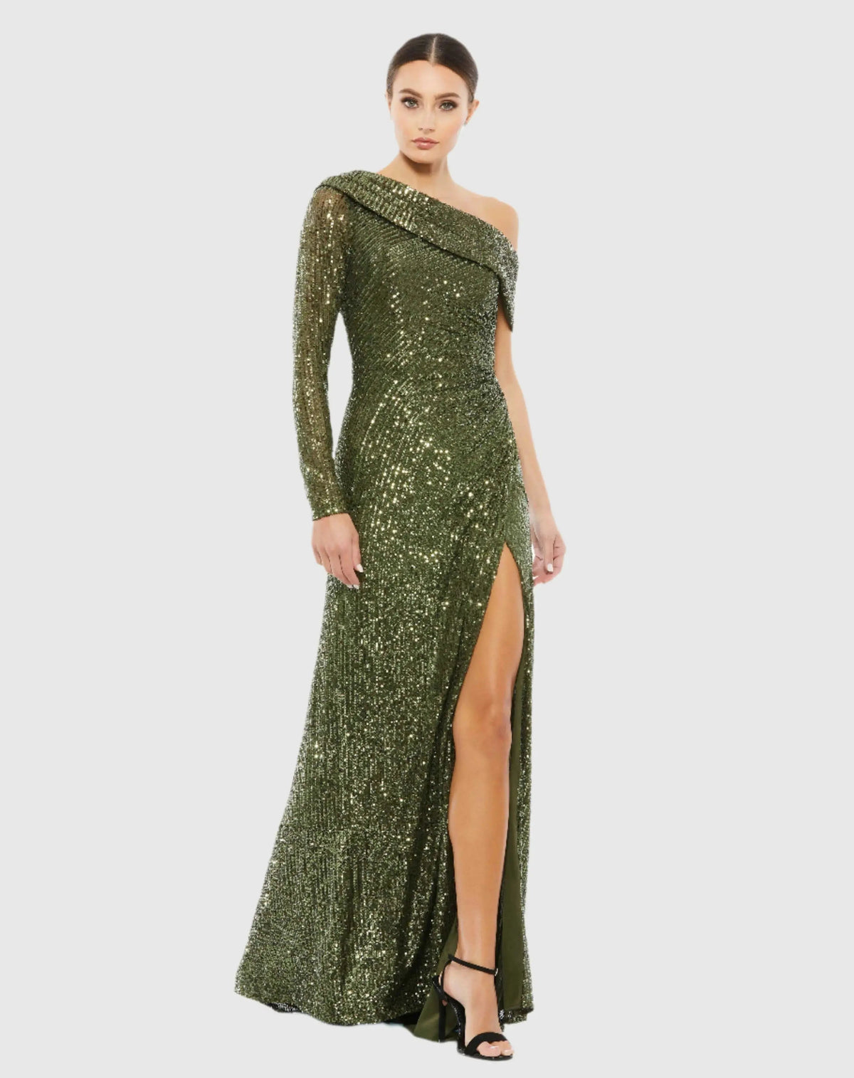 Women's Dress Sequin - One-Shoulder