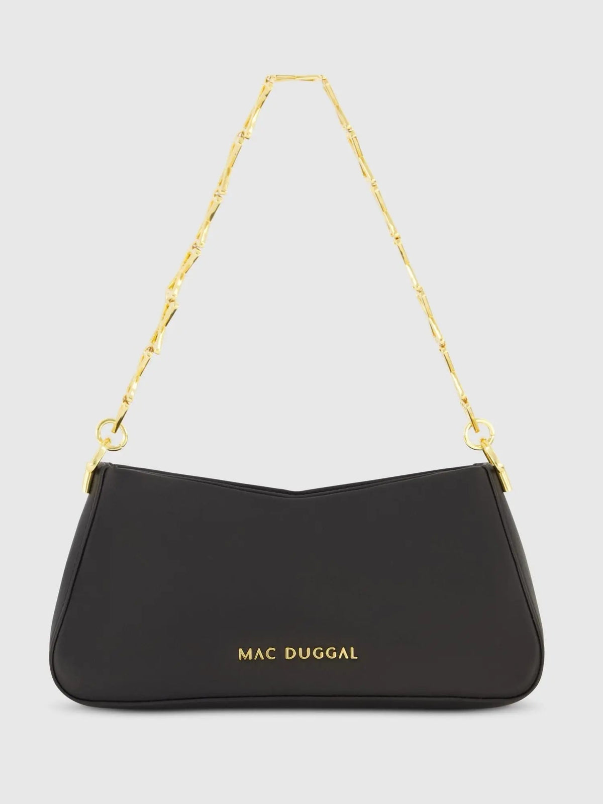 Small Gold Strap Nappa Leather Shoulder Bag