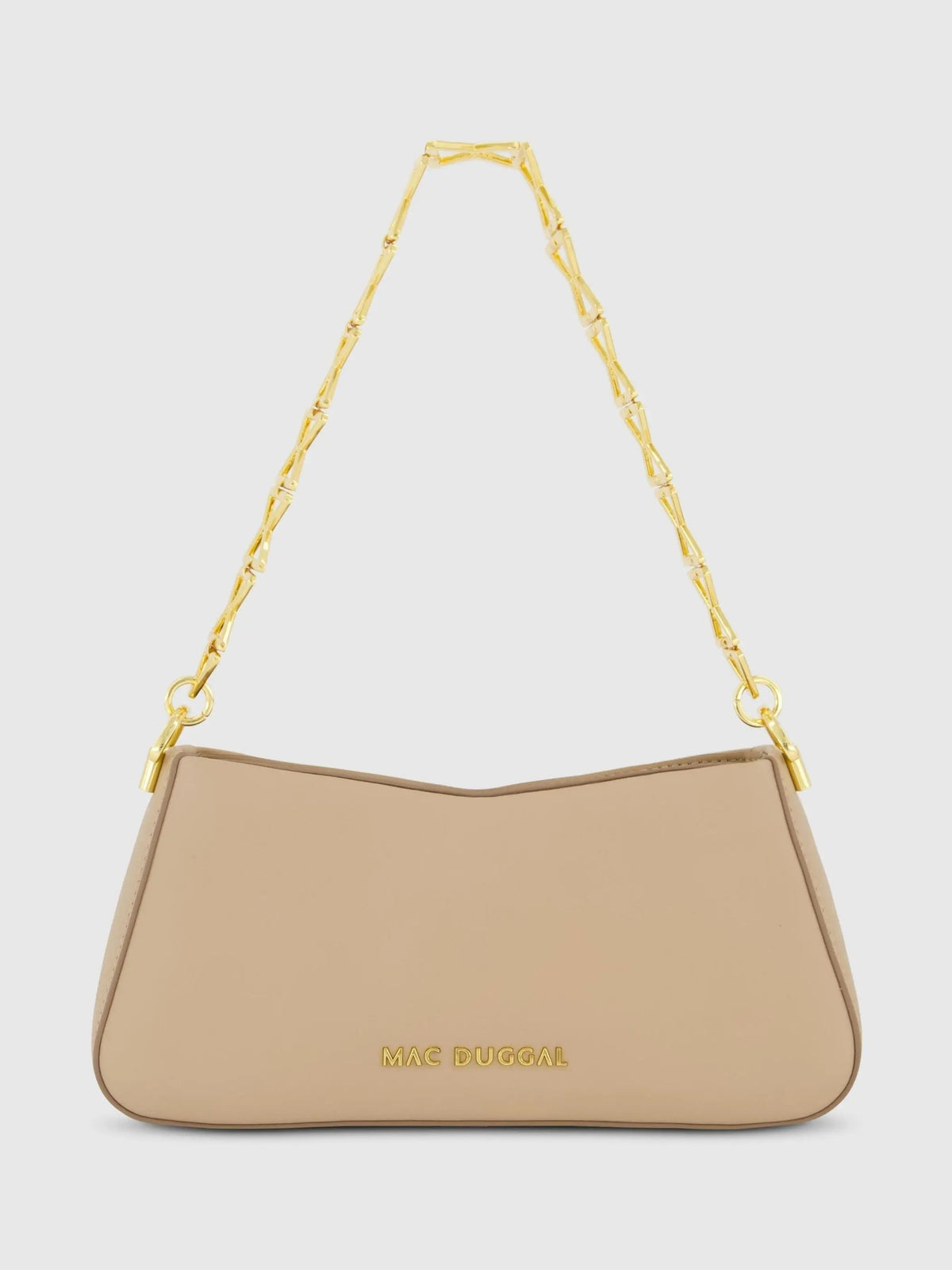 Small Gold Strap Nappa Leather Shoulder Bag