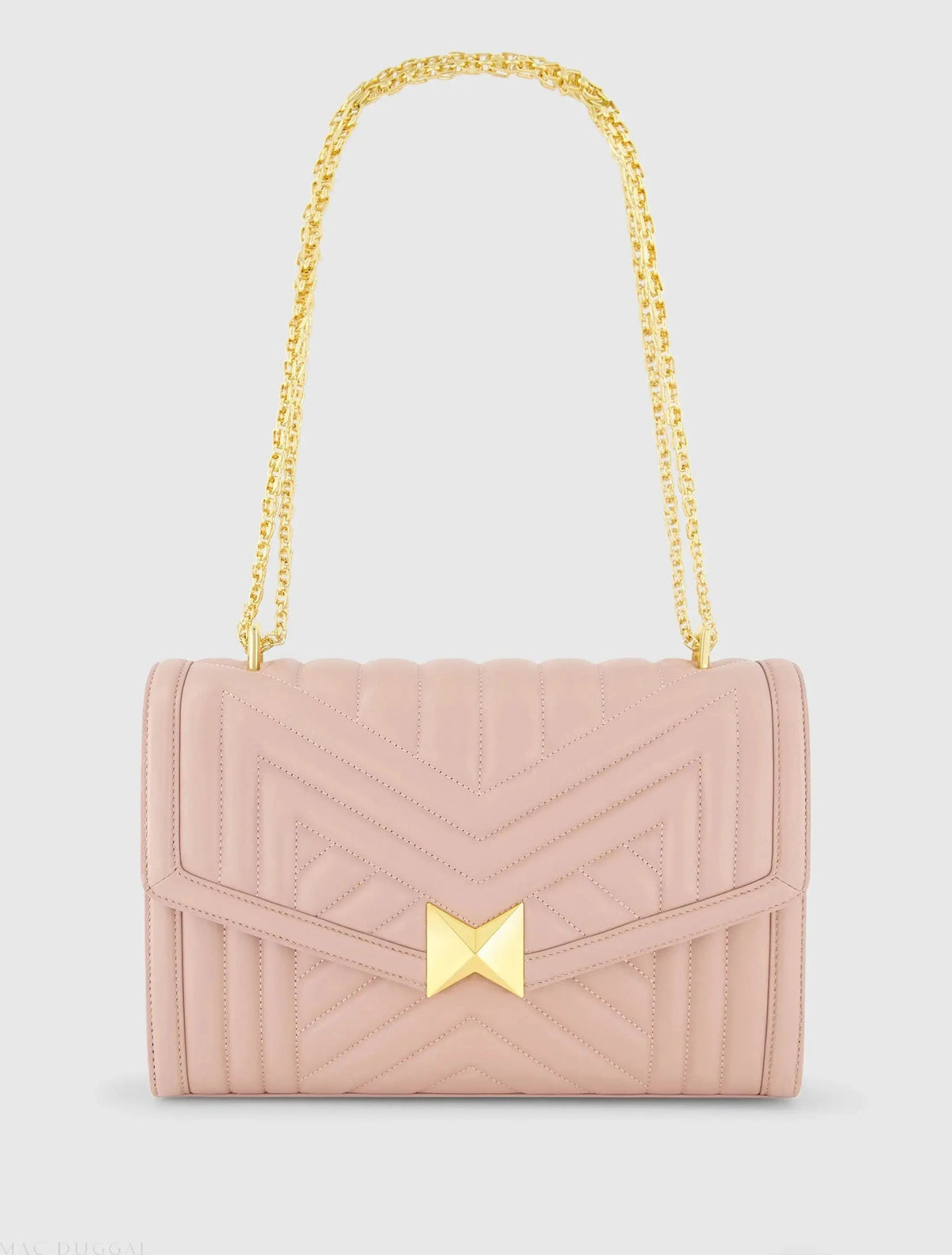Quilted Napa Leather Handbag With Gold Hardware