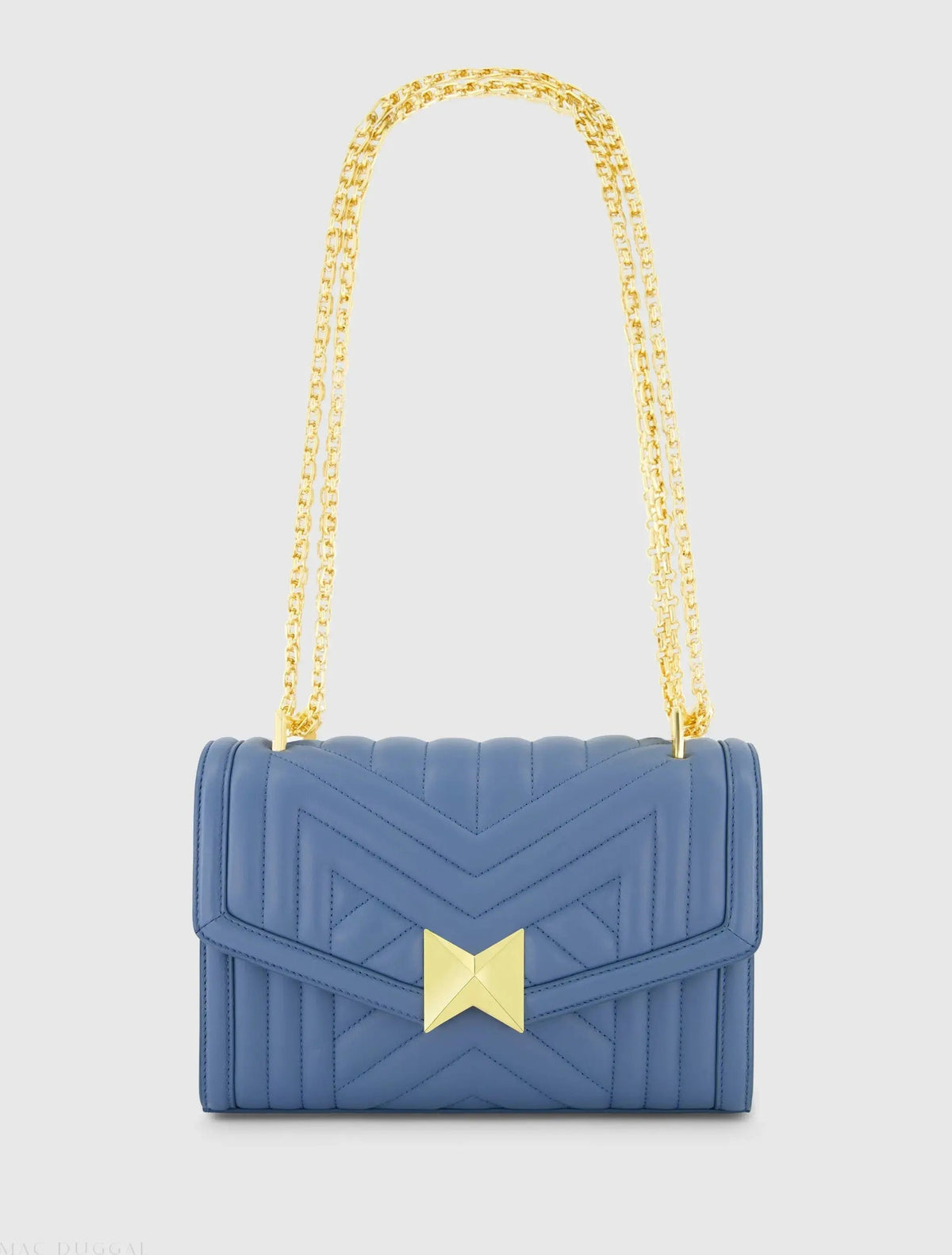 Quilted Napa Leather Handbag With Gold Chain - FINAL SALE