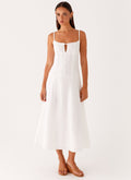 Joyful Midi Dress - White