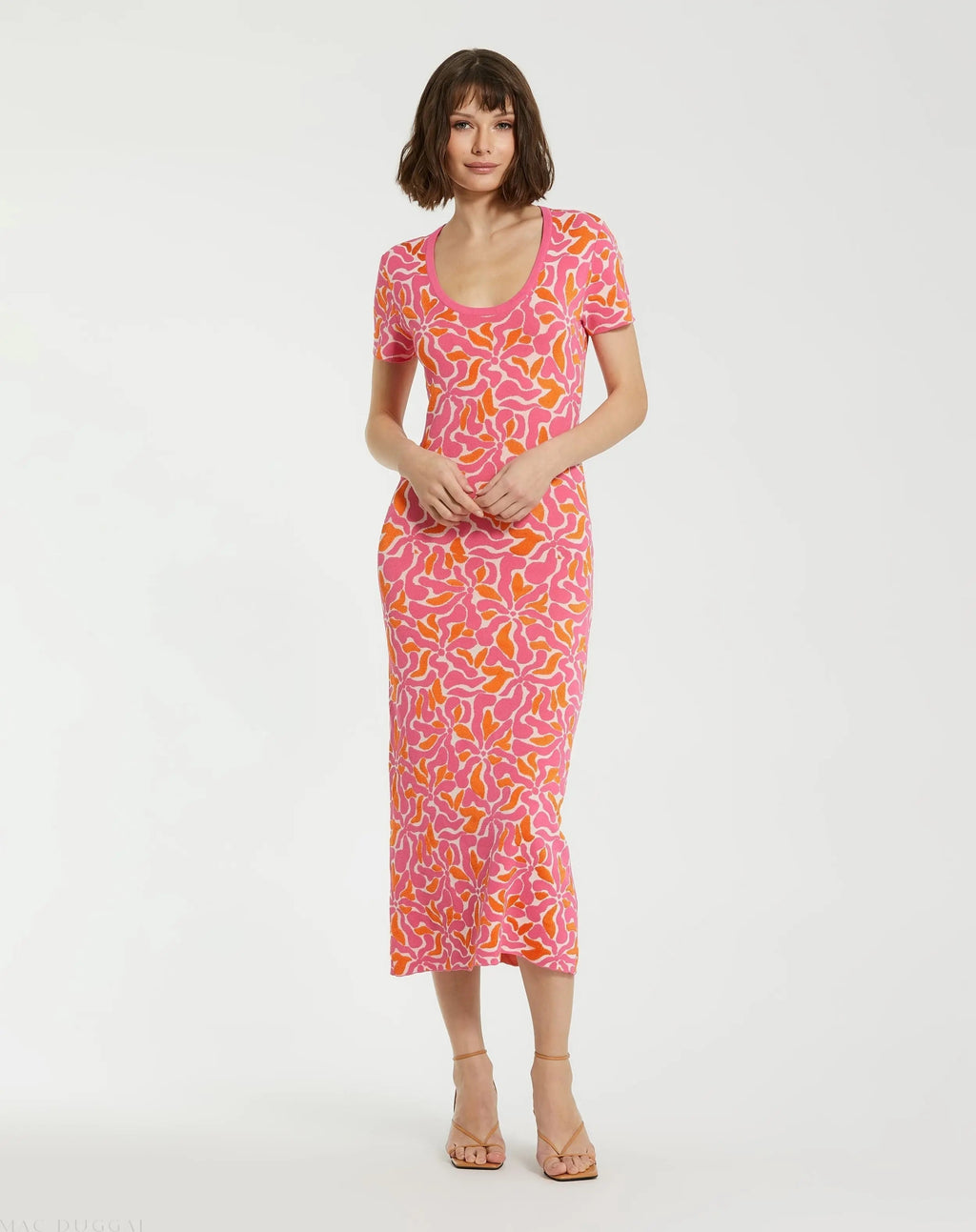Women's Pink Maxi Dress Floral