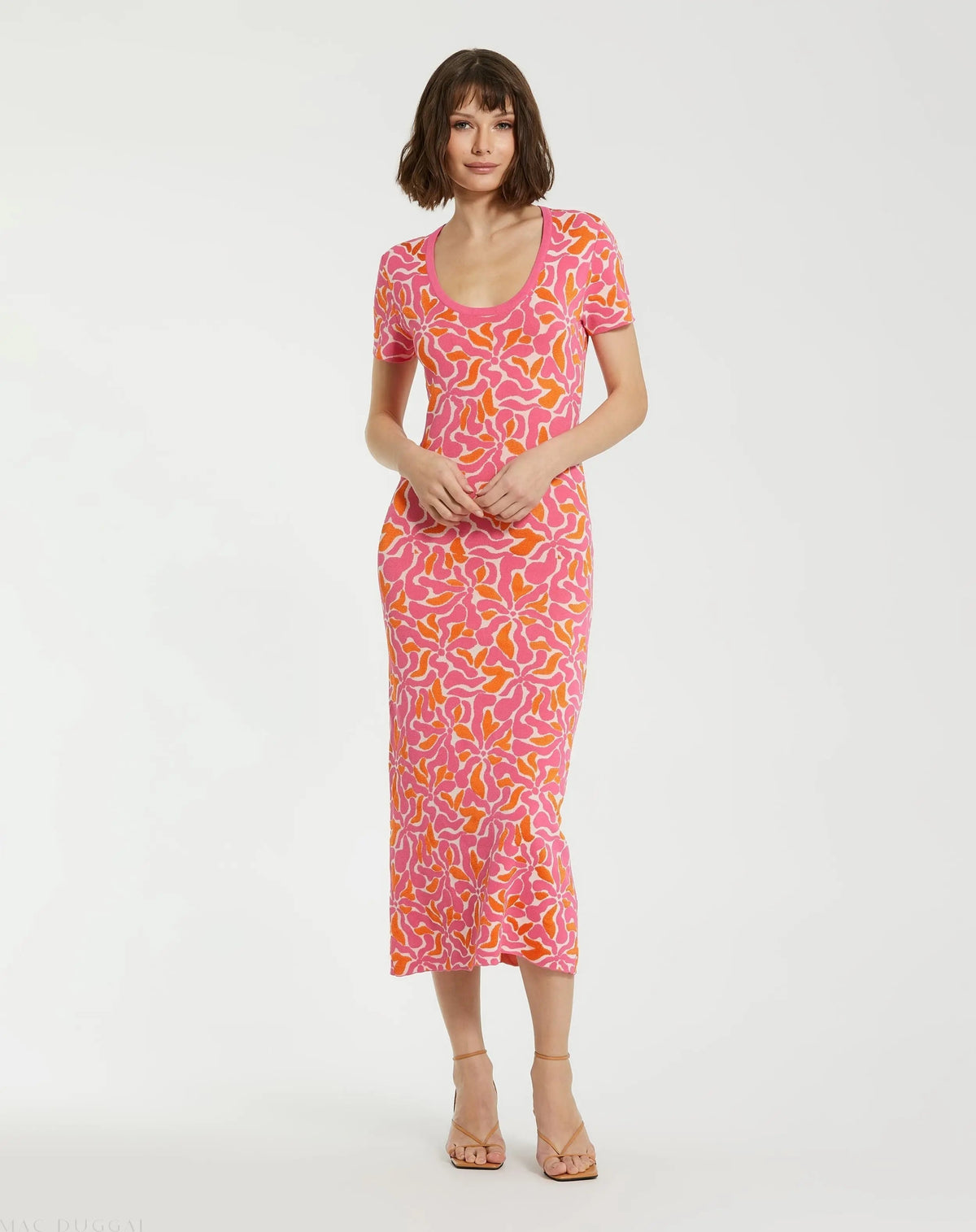Women's Pink Maxi Dress Floral