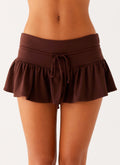 Landon Mini Skort - Chocolate