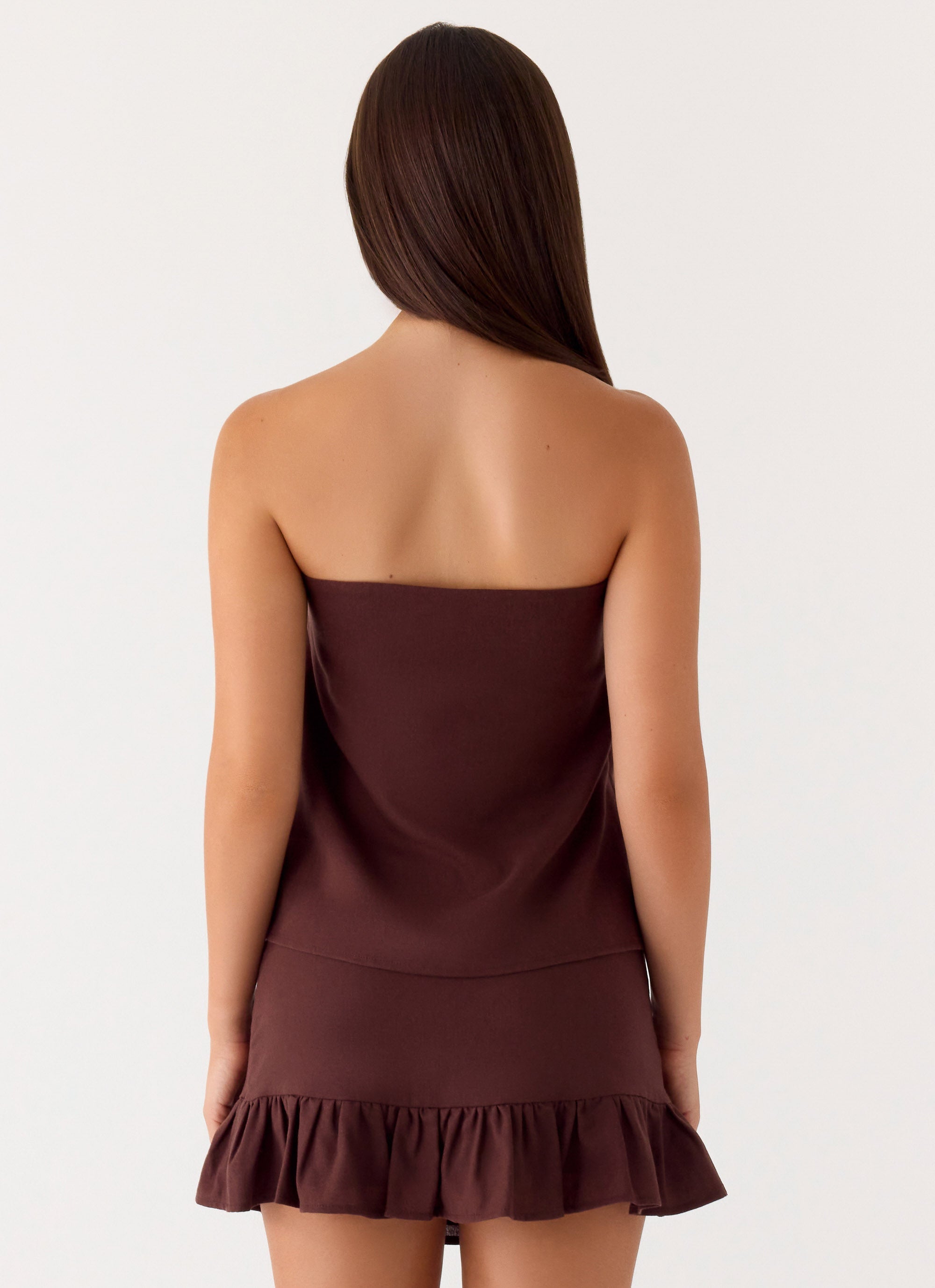 Lucie Mae Mini Skirt - Chocolate Drizzle