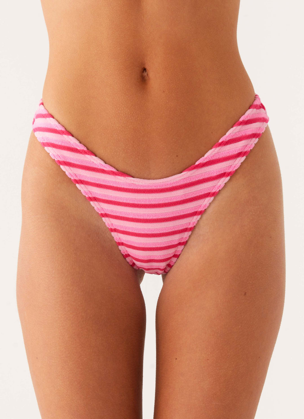 Mauritius Bikini Bottoms - Pink Stripe