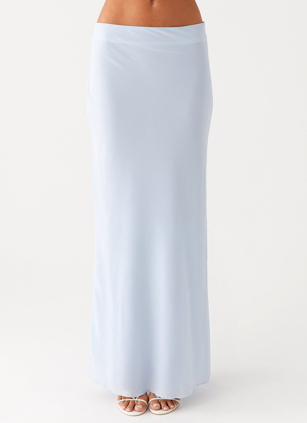 Michaella Chiffon Maxi Skirt - Blue