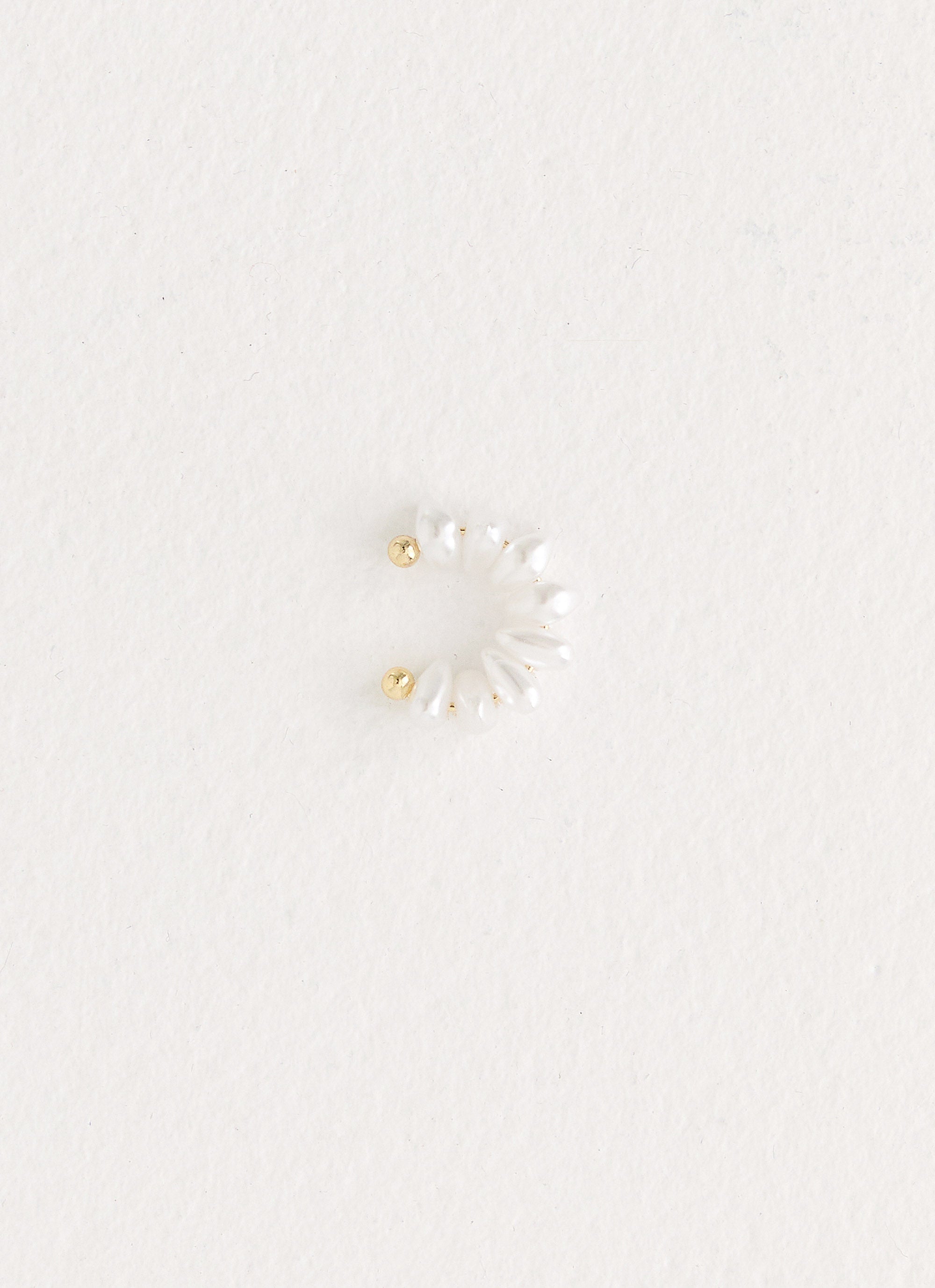 Pearl Drop Ear Cuff - Pearl