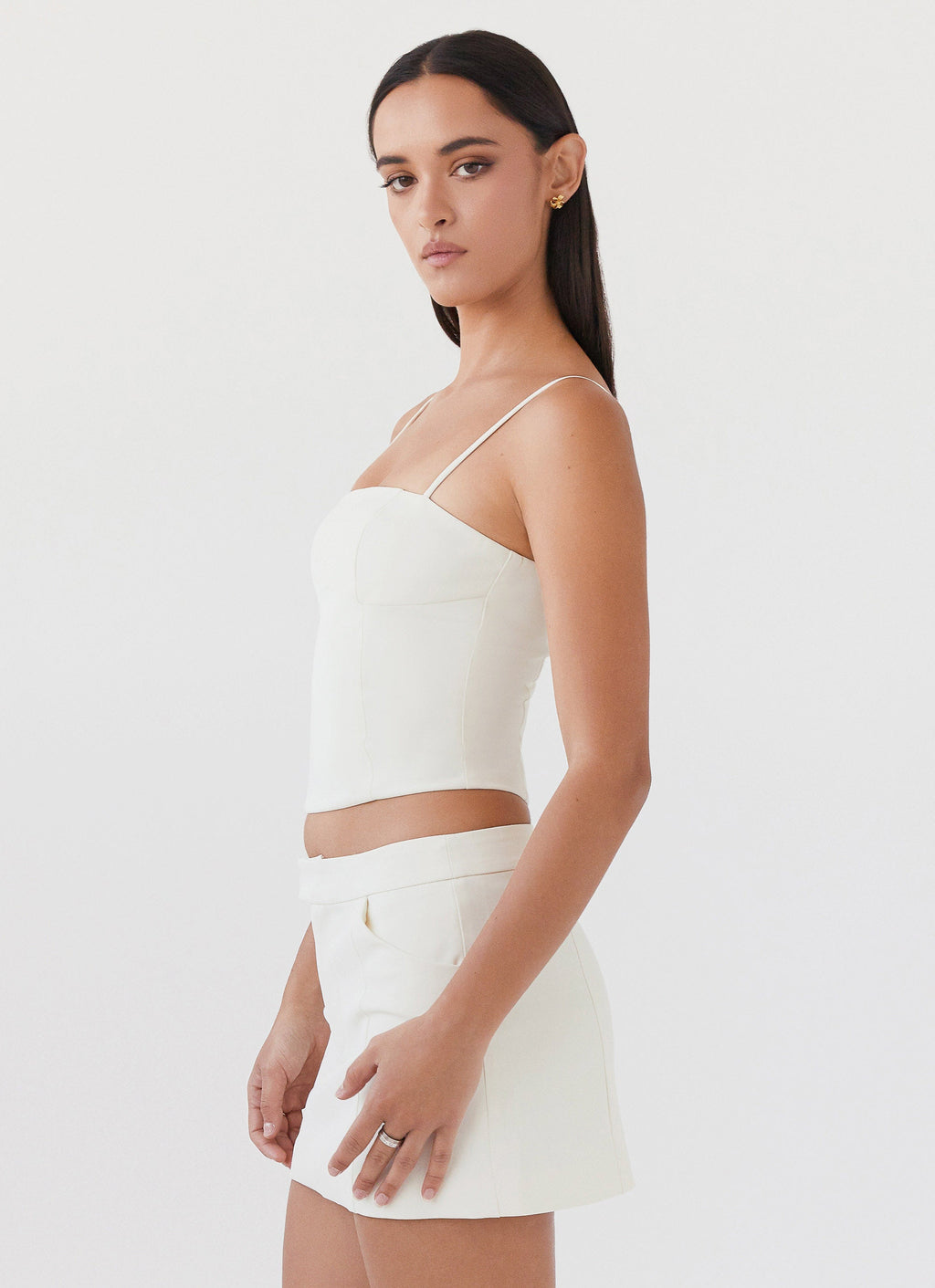 Eliana Crop Top - Ivory