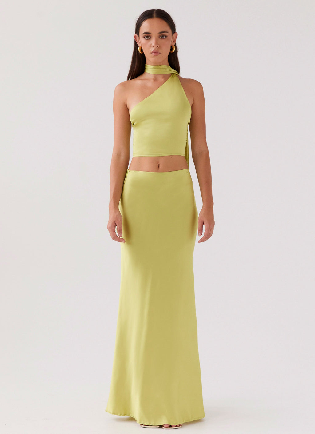 Josefina Scarf Top - Chartreuse