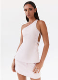 Zeina Suiting Mini Skirt - Pink