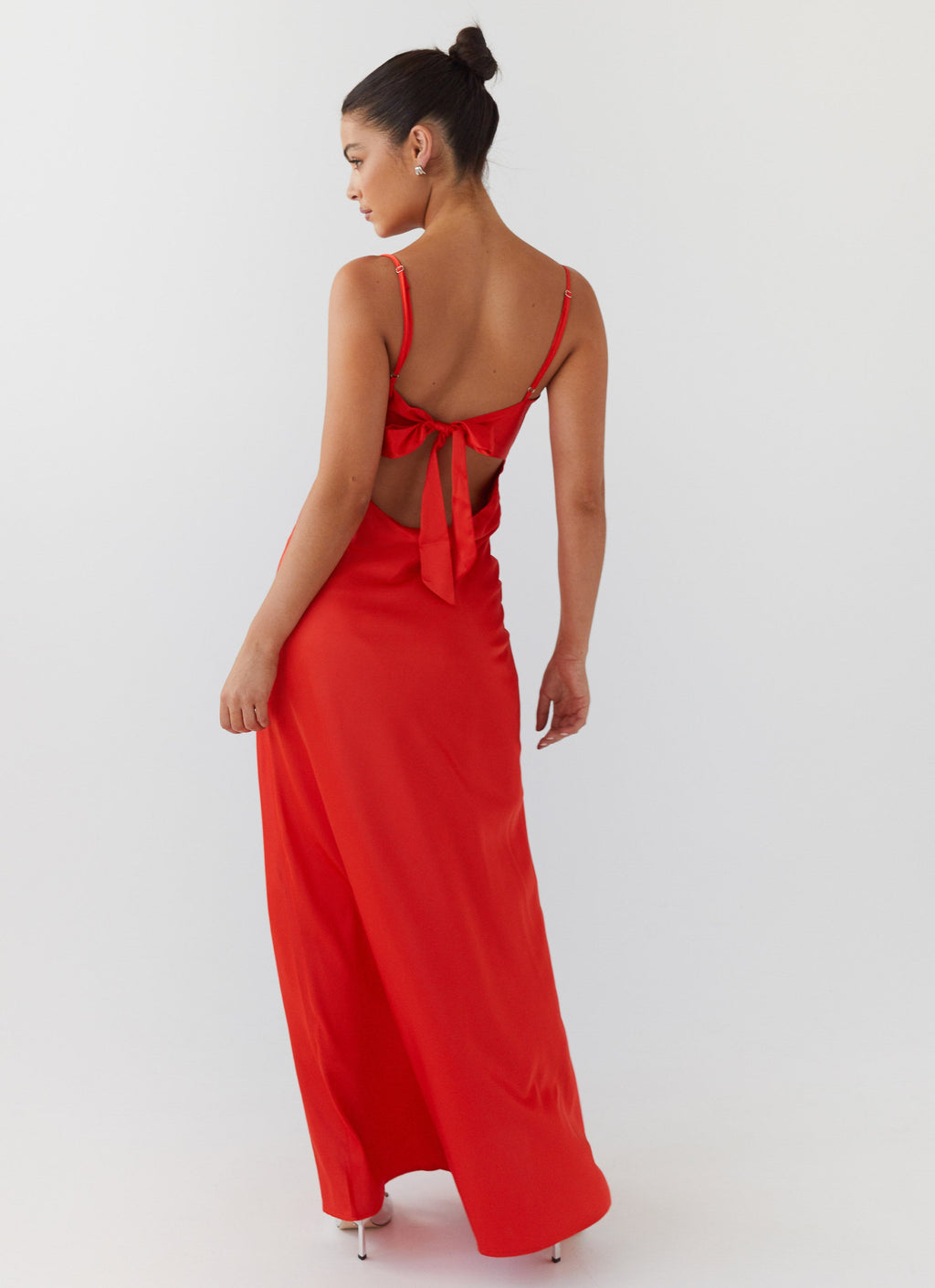 Flora Satin Maxi Dress - Citrus