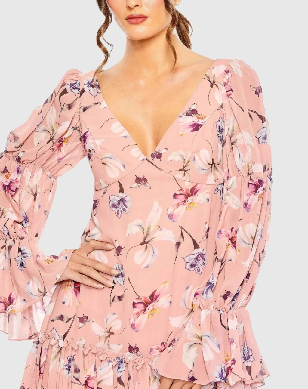 Women's Pink Dress Floral - 11409