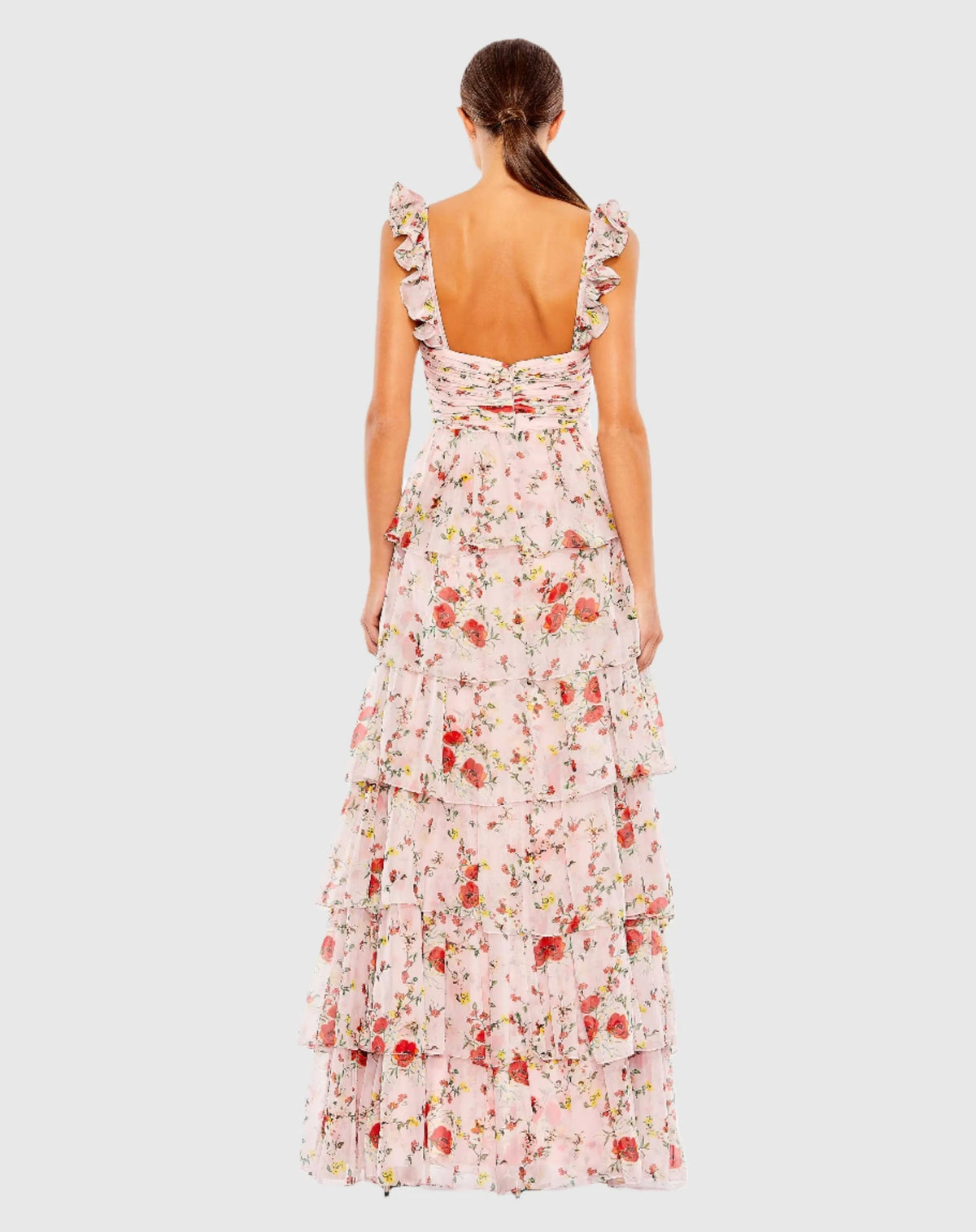 Women's Pink Dress Floral Sleeveless - 55816
