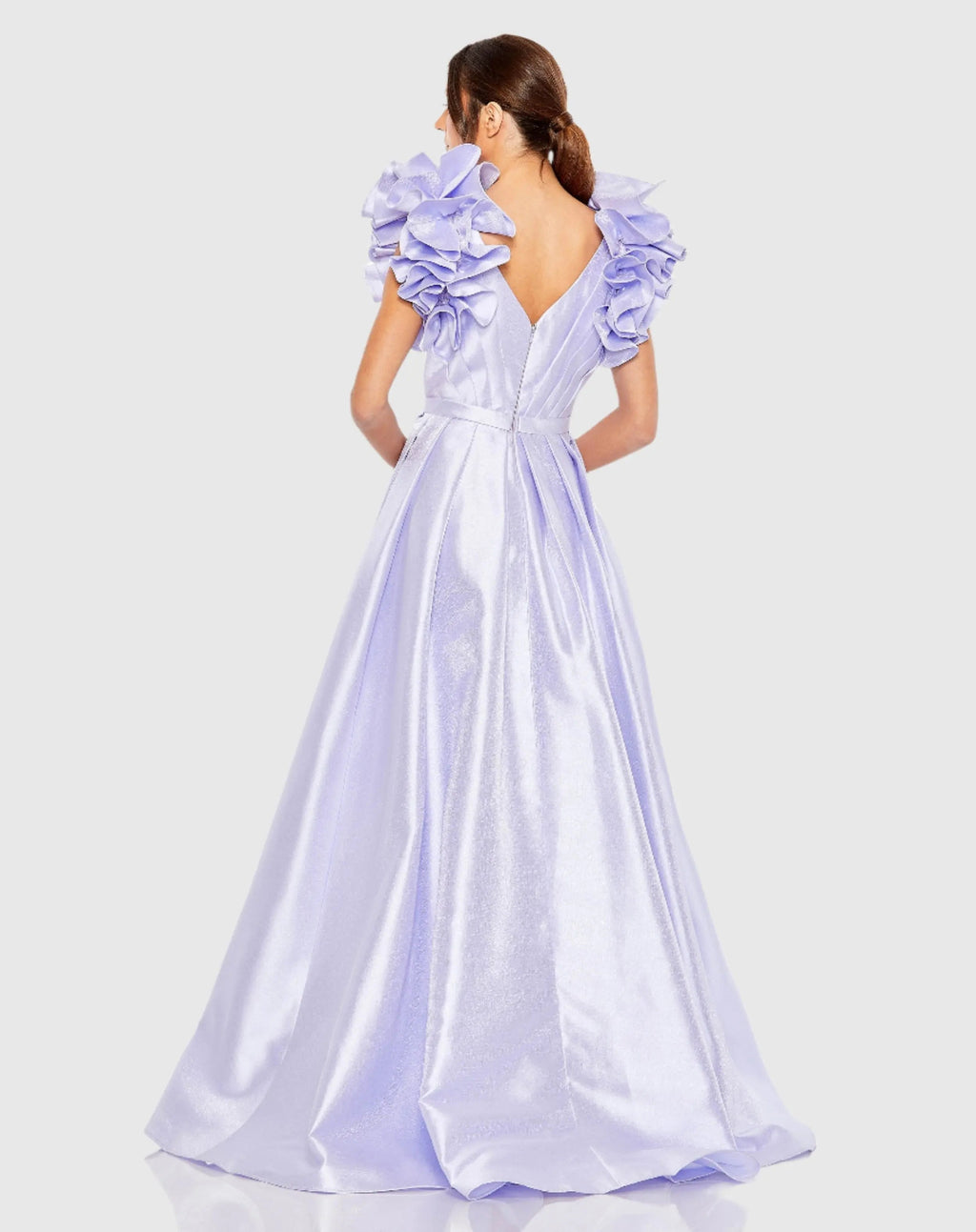 Women's Purple Dress - Purple Ruffle