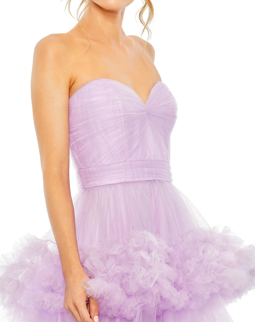 Women's Purple Dress Strapless - 68490