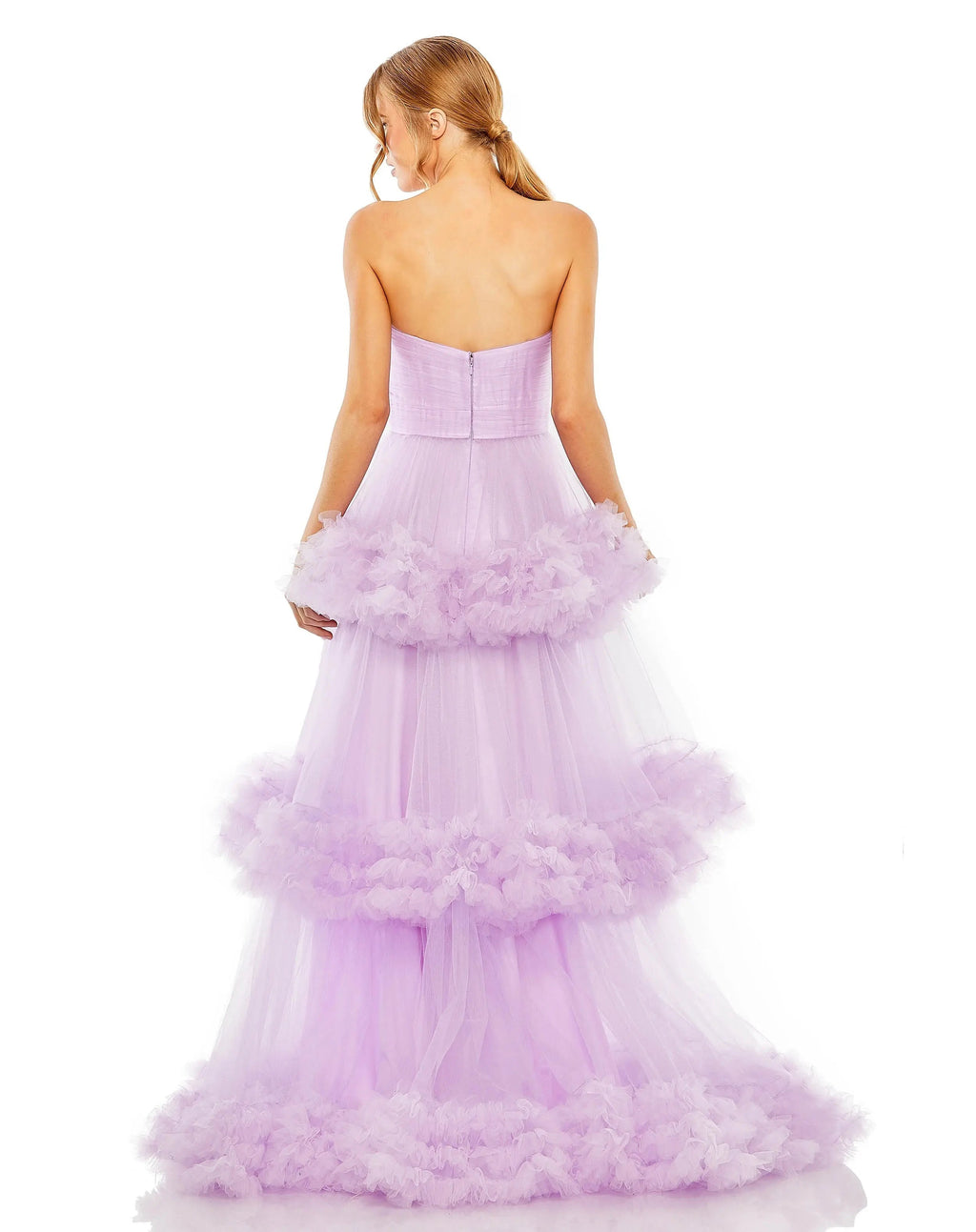 Women's Purple Dress Strapless - 68490