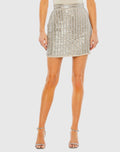 Women's Silver Mini Dress Sequin