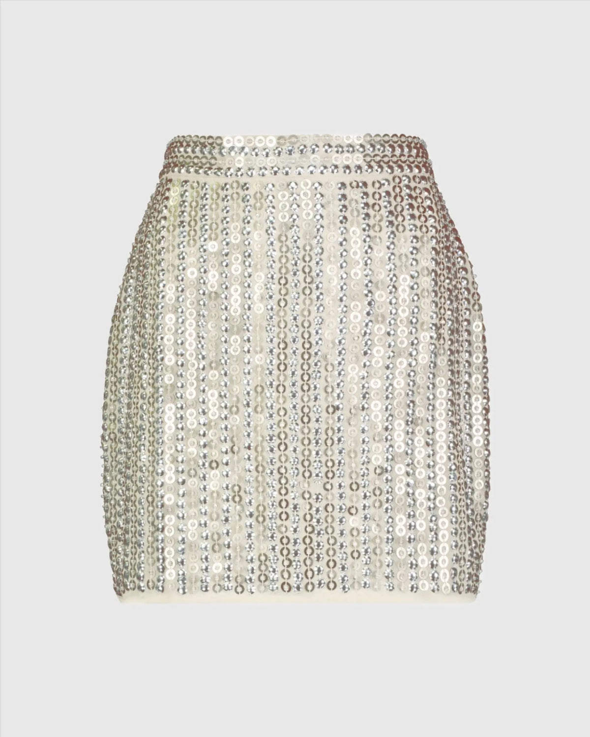 Women's Silver Mini Dress Sequin
