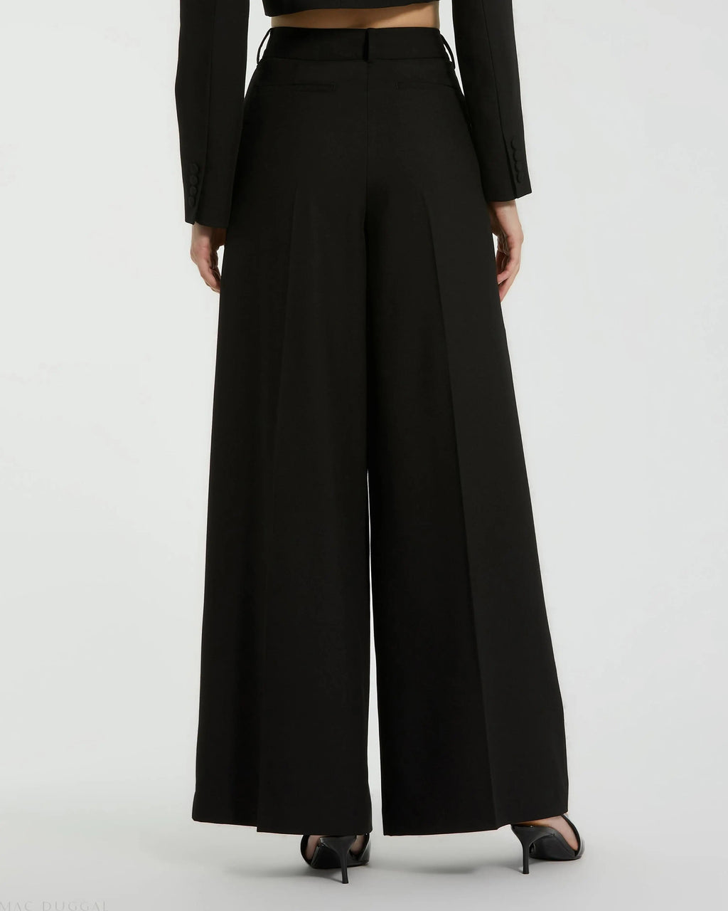 Women's The MACkenzie Wide Leg Trouser FINAL SALE - Black