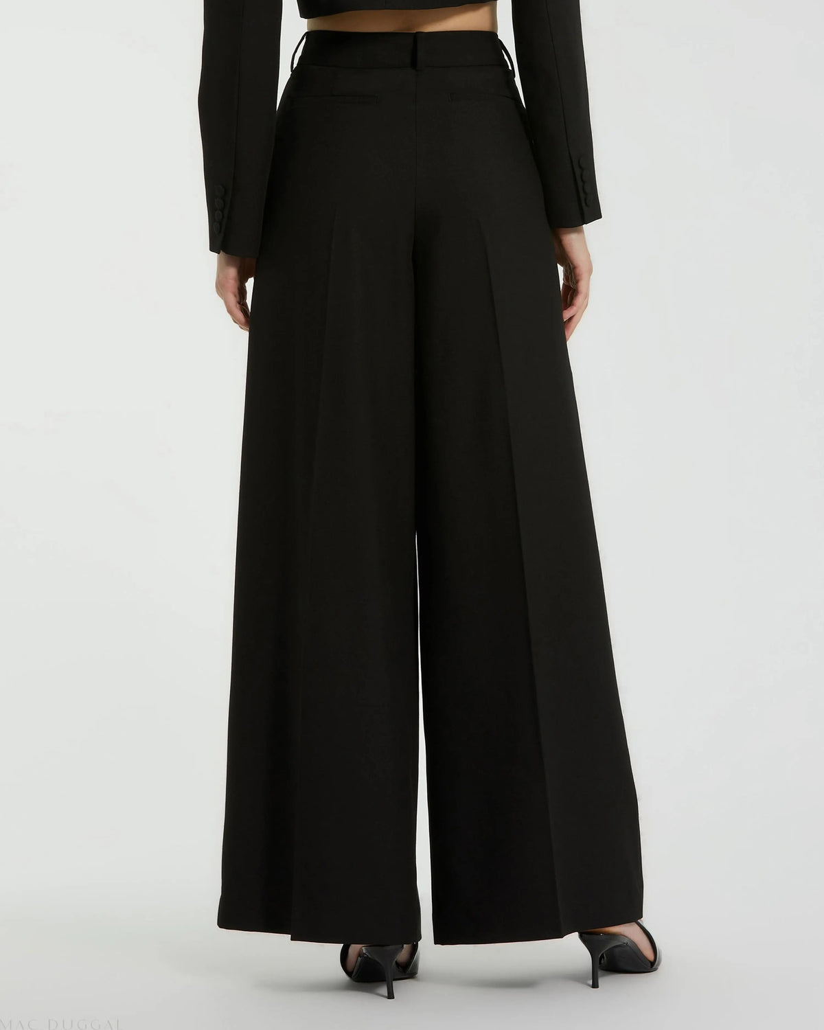 Women's The MACkenzie Wide Leg Trouser FINAL SALE - Black