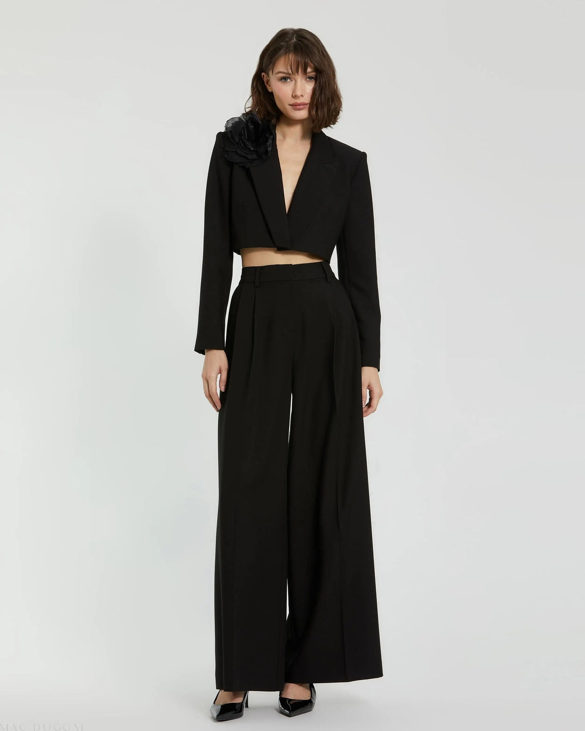 Women's The MACkenzie Wide Leg Trouser FINAL SALE - Black