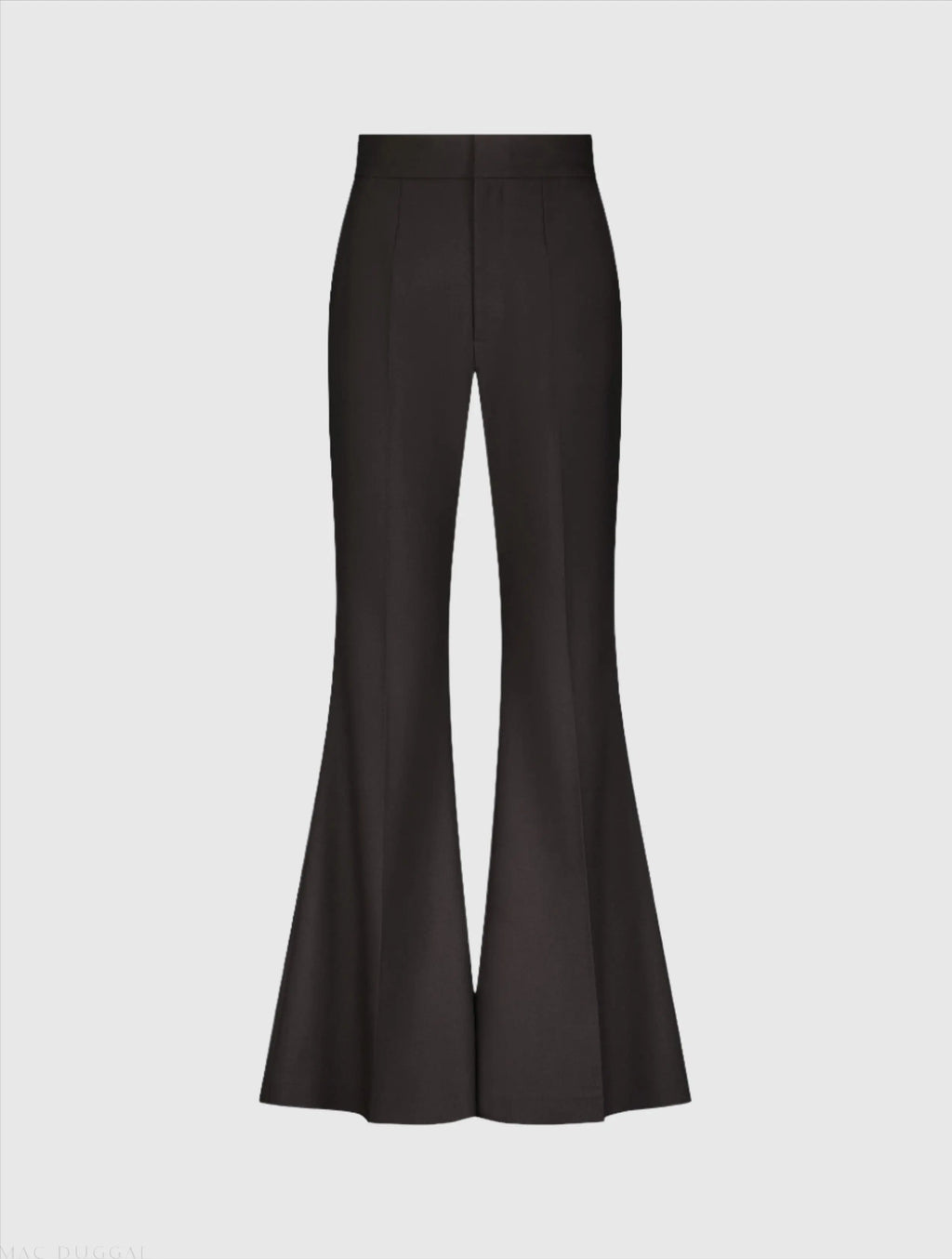 Women's Black Classic Crepe Flared Trouser Pant FINAL SALE