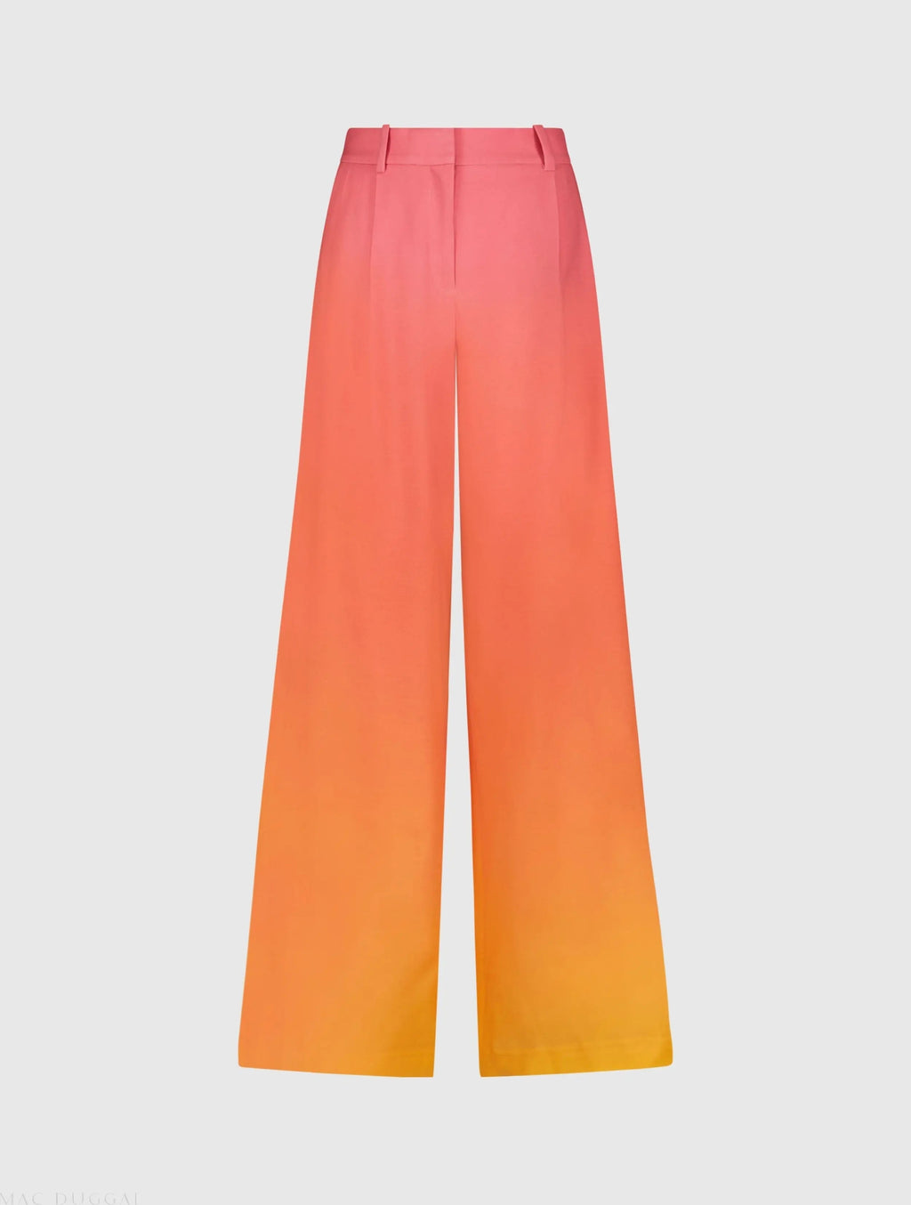 Women's Multicolor Ombre Crepe Wide Leg Trouser Pant FINAL SALE
