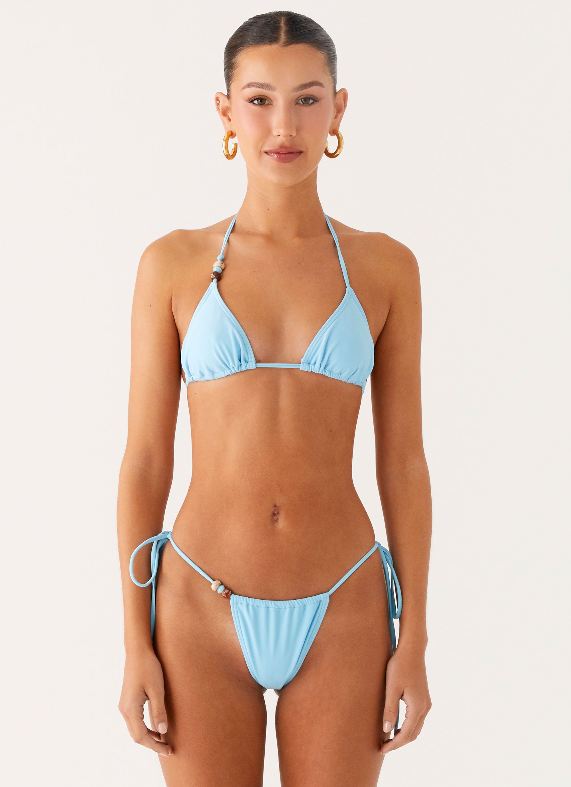 Ryland Bead Bikini Top - Turquoise
