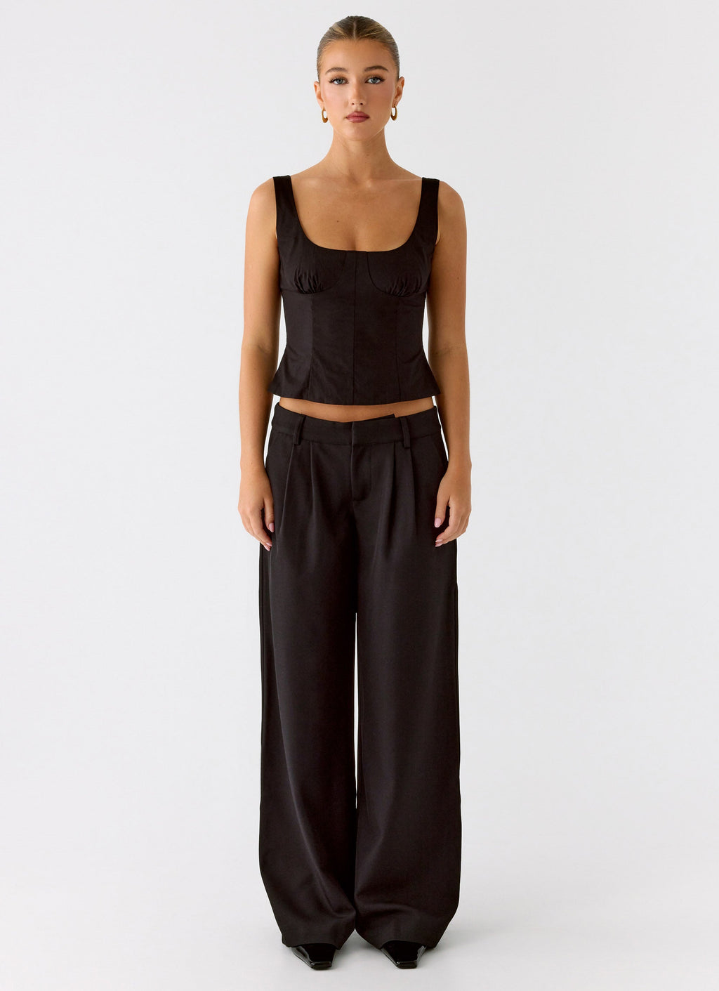 Samuel Low Rise Suiting Pants - Black