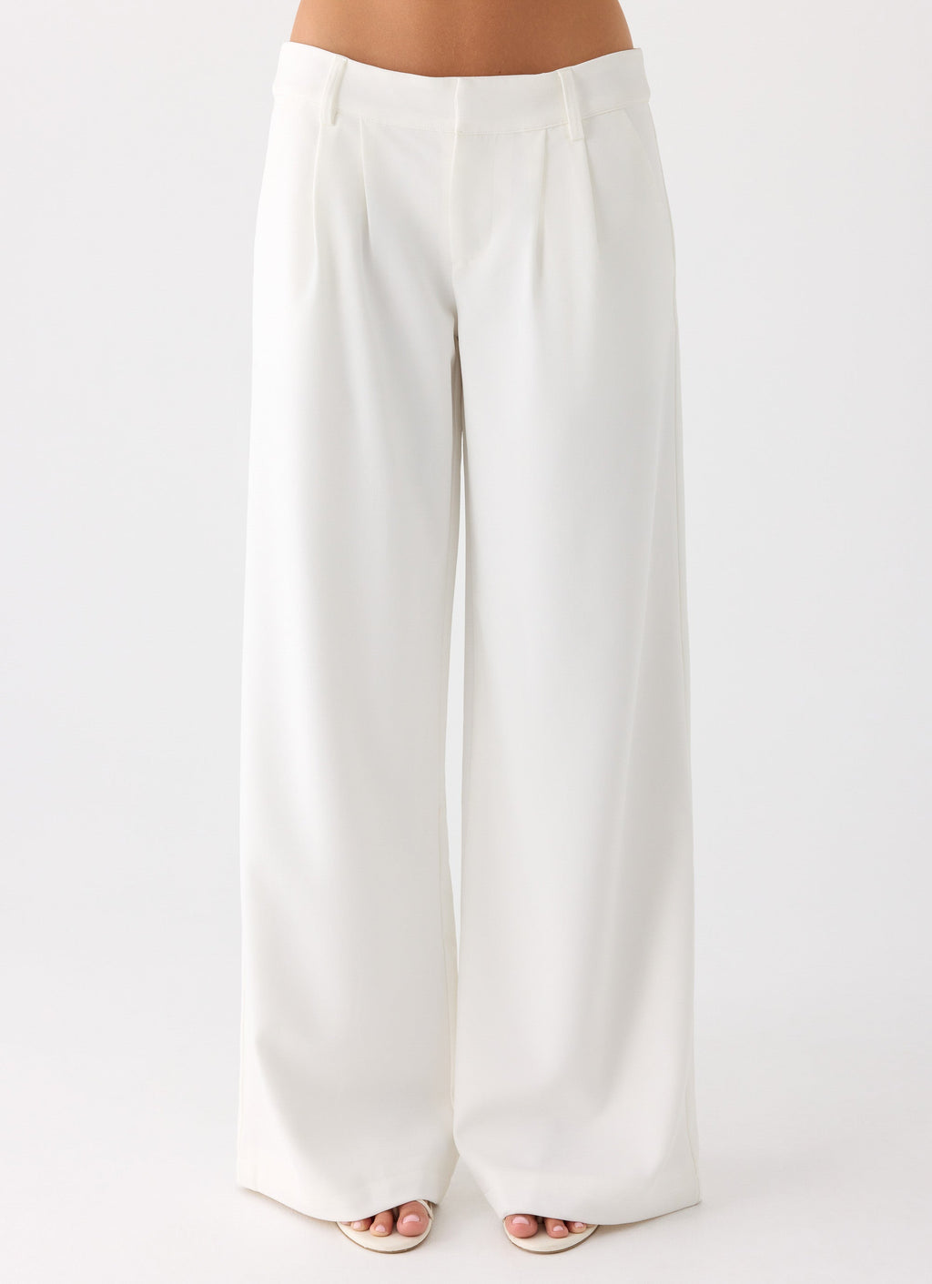 Samuel Low Rise Suiting Pants - White
