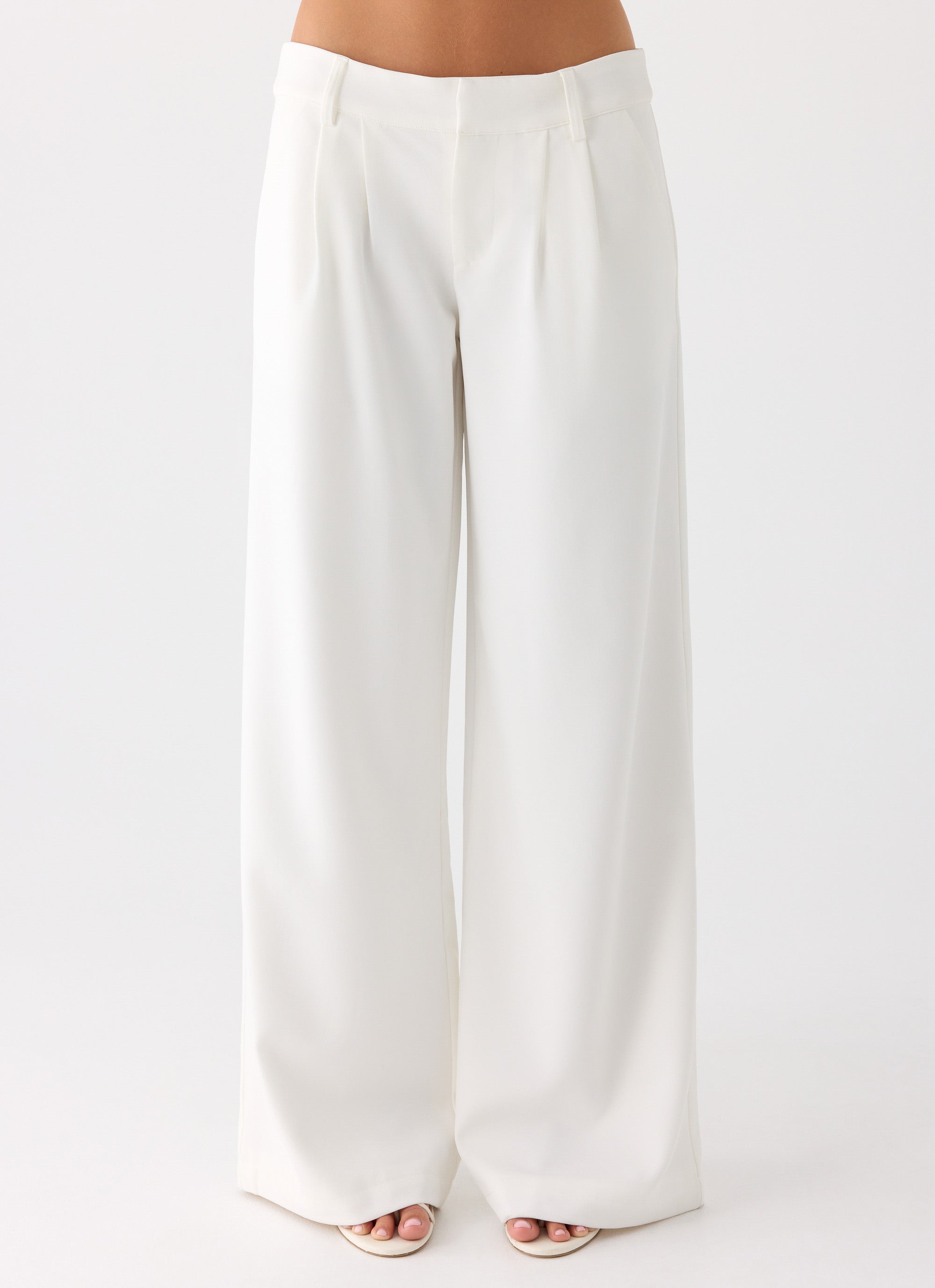 Samuel Low Rise Suiting Pants - White