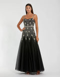 Women's Black Dress - Black Silver