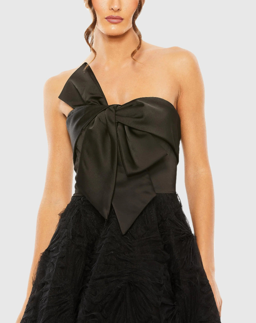 Women's Black Dress Strapless - Black
