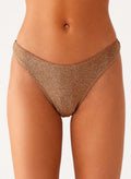Sun Spell Bikini Bottom - Gold