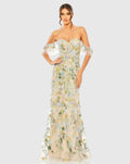 Women's Beige Dress Floral - Beige