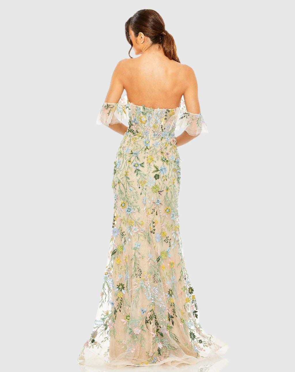 Women's Beige Dress Floral - Beige