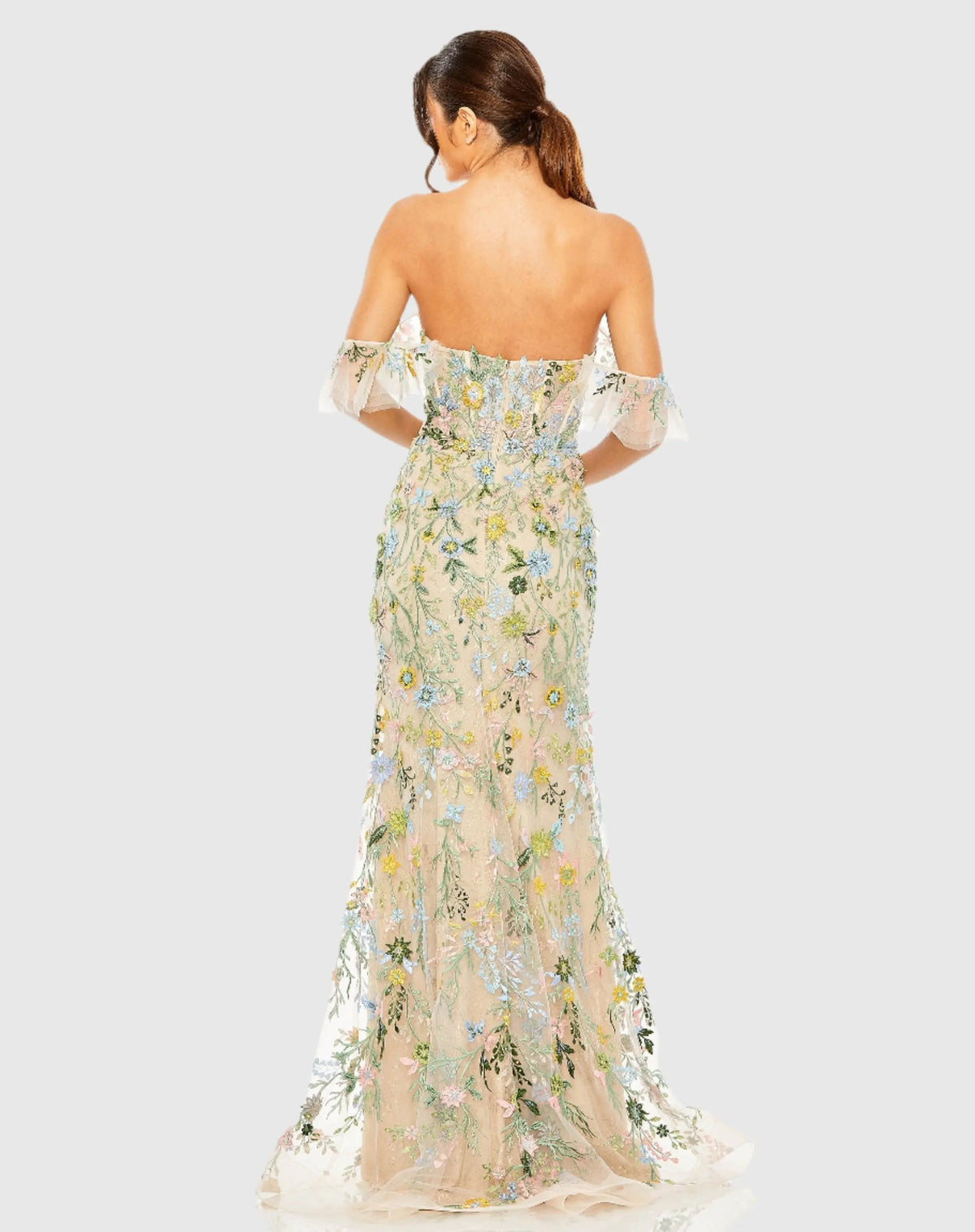 Women's Beige Dress Floral - Beige