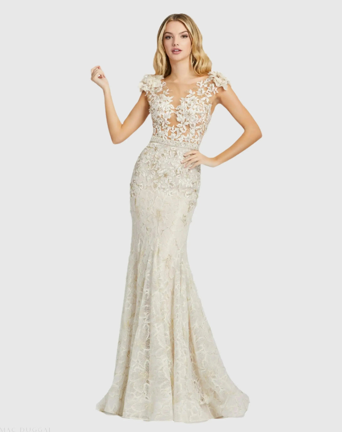 Women's Dress - Mermaid Gown - Detail Mermaid Gown