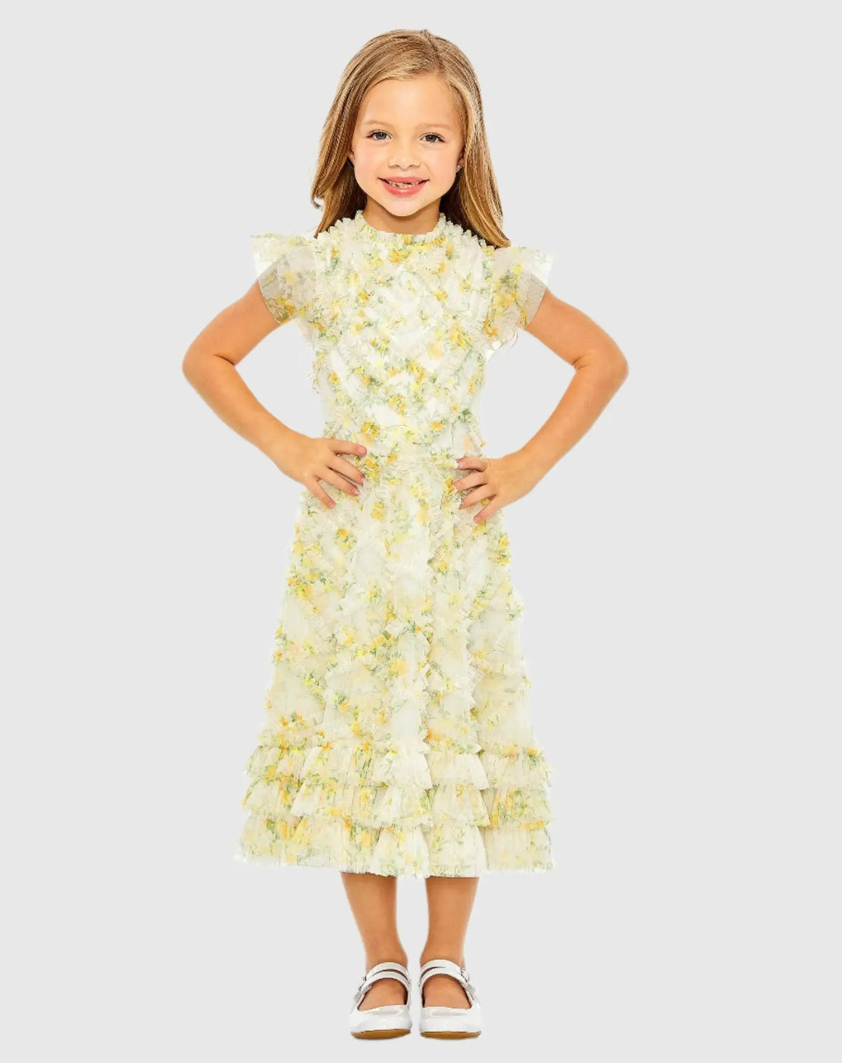 Women's Mini Dress - Floral Chiffon